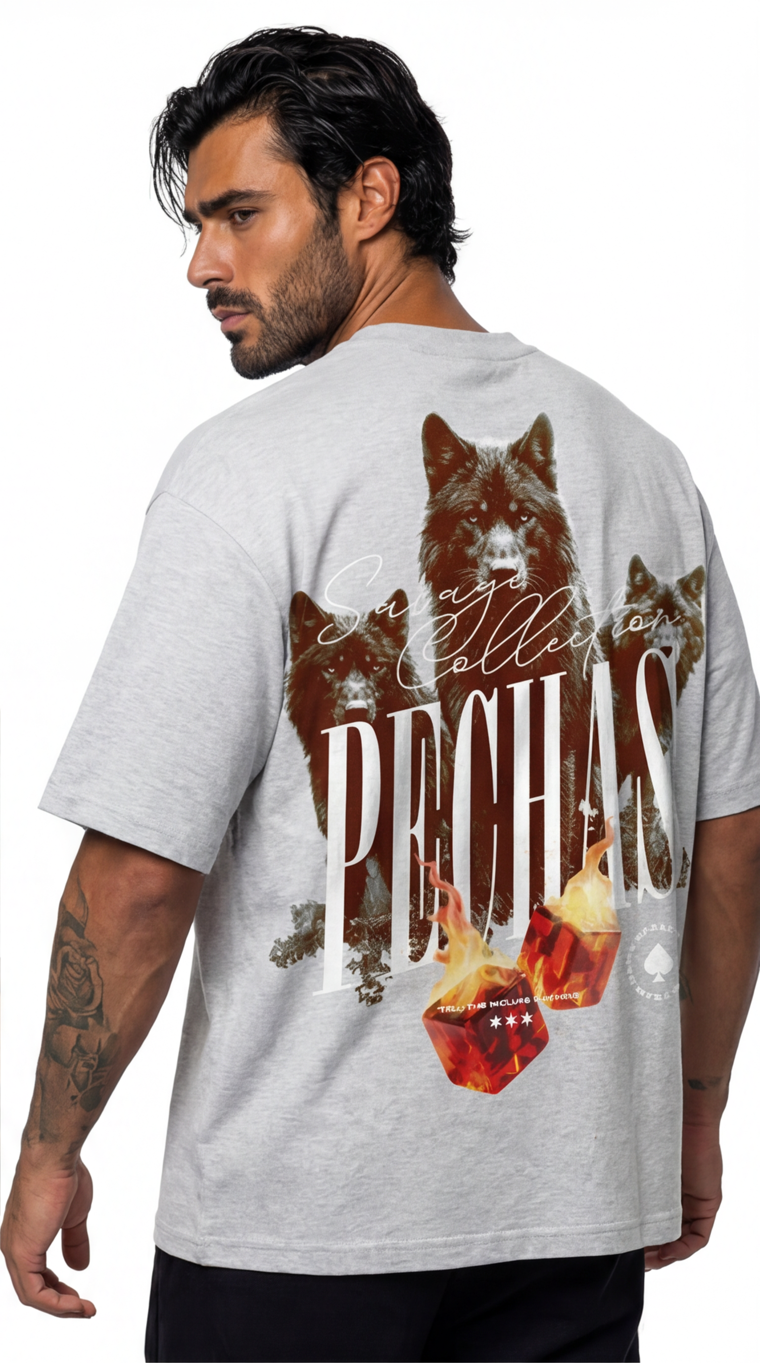 Camiseta Naciste con Fuego en el Pecho · Frase Motivacional