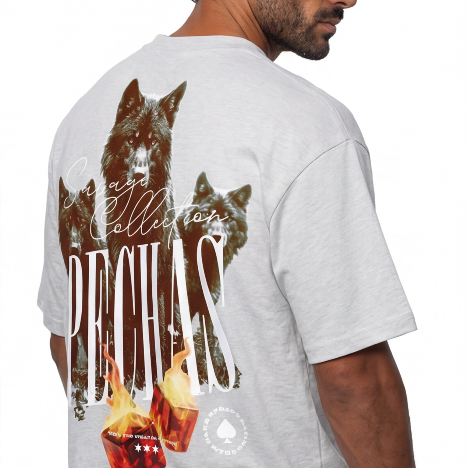 Camiseta Naciste con Fuego en el Pecho · Frase Motivacional