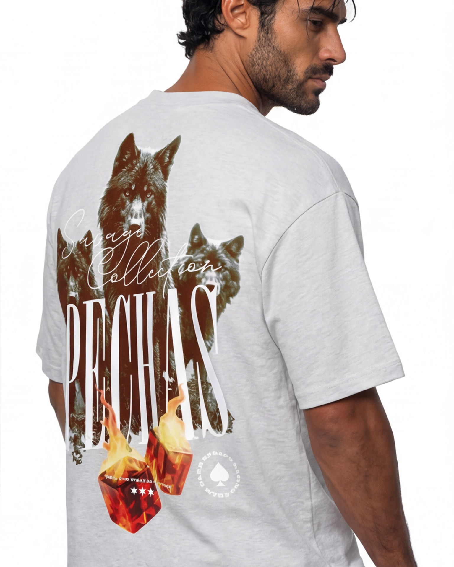 Camiseta Naciste con Fuego en el Pecho · Frase Motivacional
