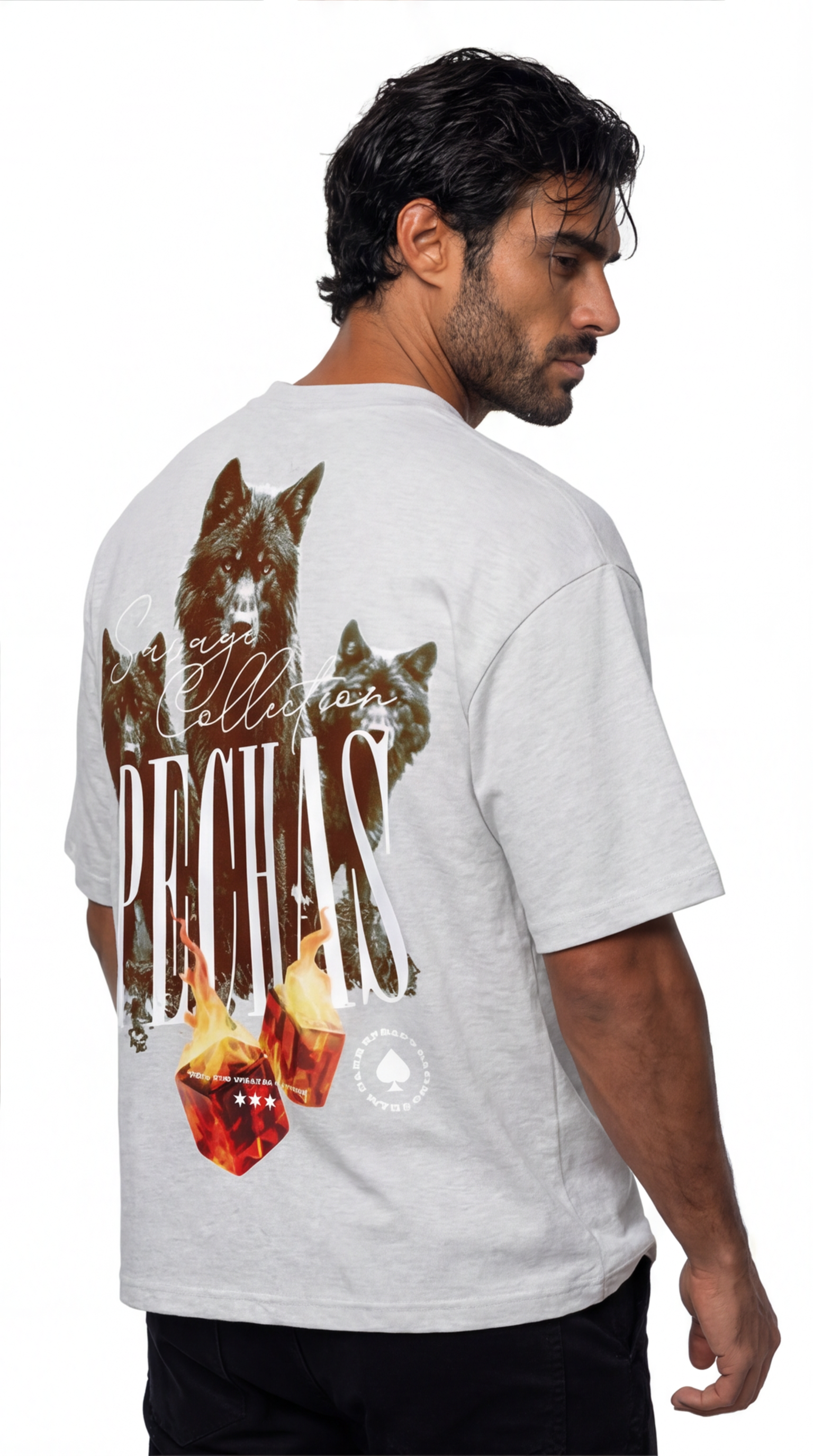 Camiseta Naciste con Fuego en el Pecho · Frase Motivacional