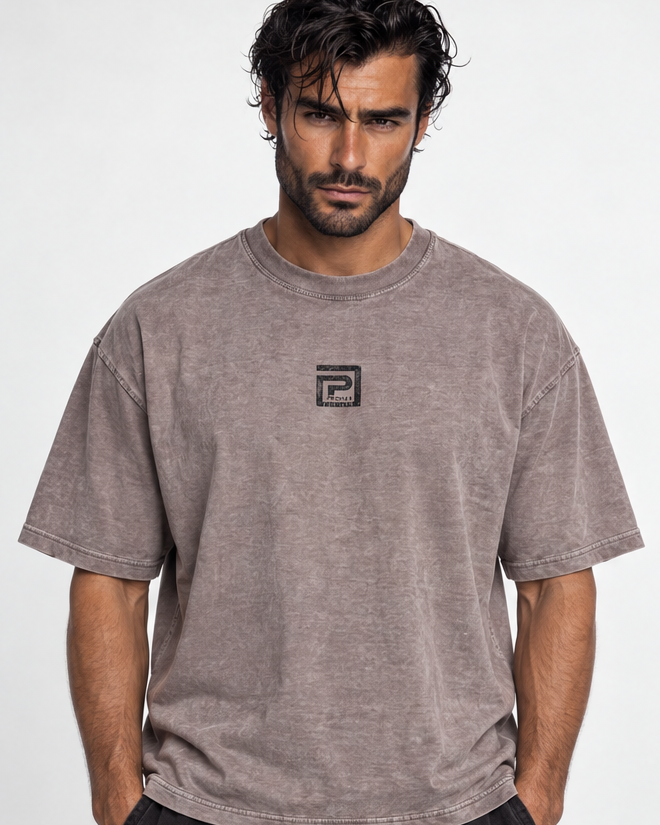 Faith Over Fear Gris topo - frontal con modelo