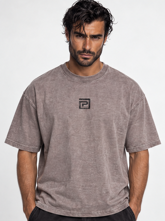Faith Over Fear Gris topo - frontal con modelo