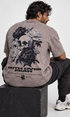 Faith Over Fear Gris topo - detalle del estampado trasero