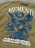 Memento Audere Semper Verde Militar - detalle del estampado trasero