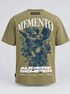 Memento Audere Semper Verde Militar - espalda de la camiseta