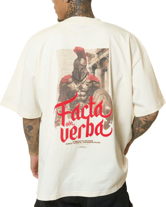 Camiseta Facta Nön Verba - Hechos no Palabras | Mensaje Latino Motivacional - ® PECHAS