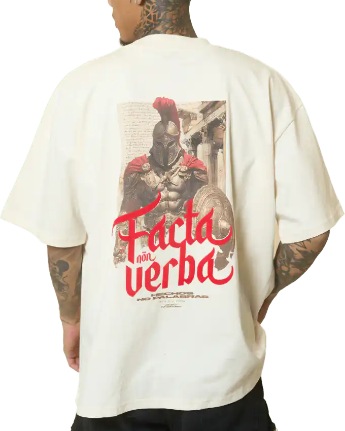 Camiseta Facta Nön Verba - Hechos no Palabras | Mensaje Latino Motivacional - ® PECHAS