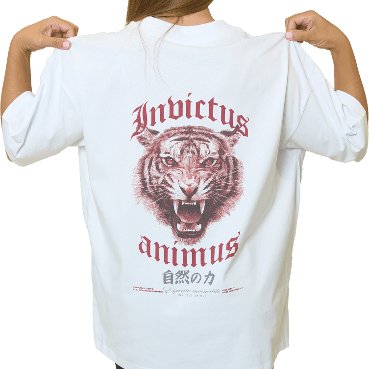 Camiseta Invictus Animus - Mente Inconquistable | Mensaje Motivacional - ® PECHAS