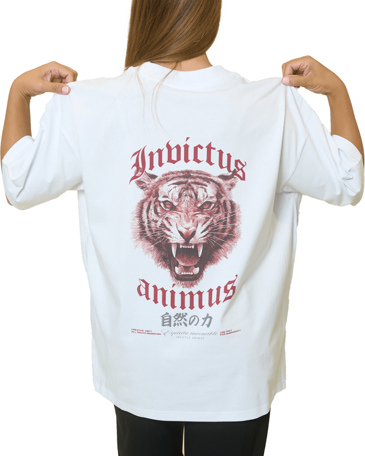 Camiseta Invictus Animus - Mente Inconquistable | Mensaje Motivacional - ® PECHAS