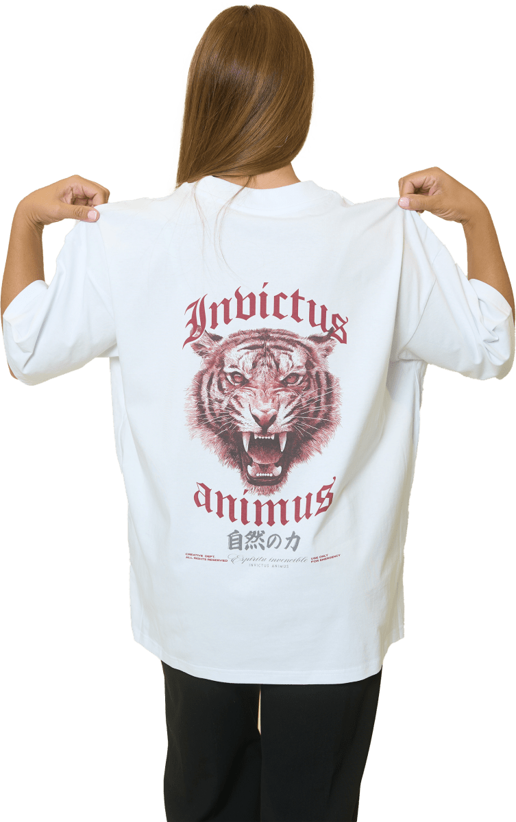 Camiseta Invictus Animus - Mente Inconquistable | Mensaje Motivacional - ® PECHAS